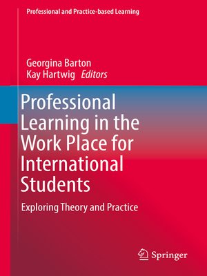 cover image of Professional Learning in the Work Place for International Students